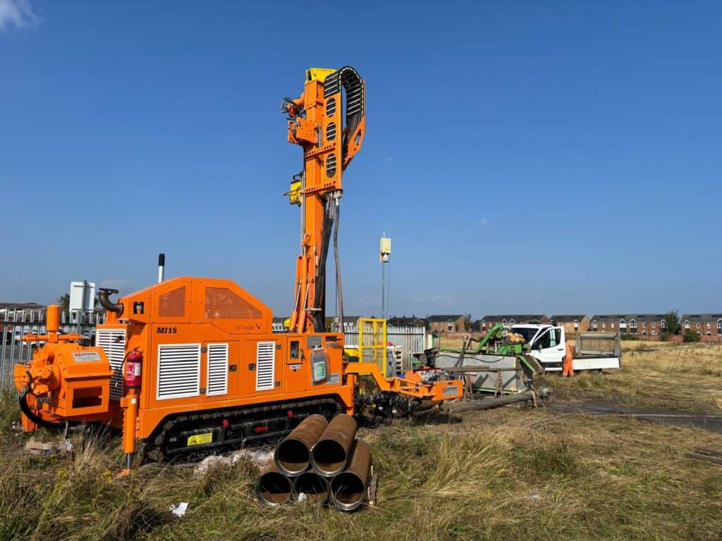 2613_Mi15 bohrgerät Massenza Drilling Rigs Baustelle Hartlepool